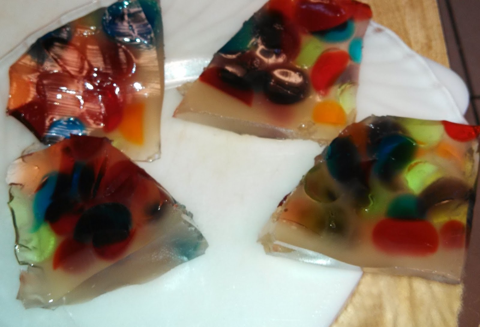 How interesting! Confetti Jello from March