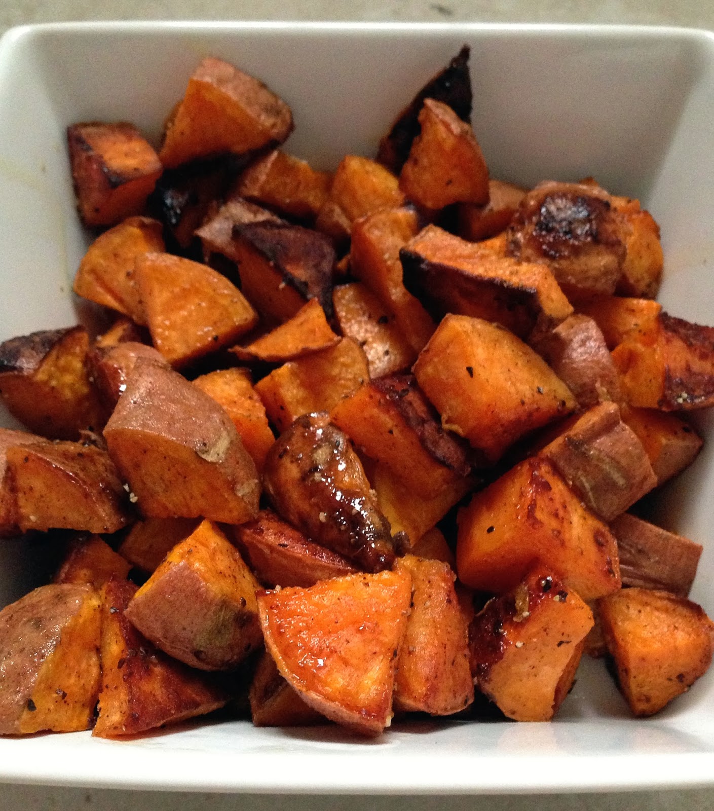 taylor made coconut oil & honey roasted sweet potatoes