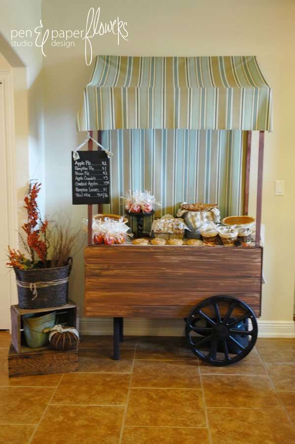 Cakes square tier Pen + Paper Flowers: STYLiNG | French Farmer's Market Thanksgiving