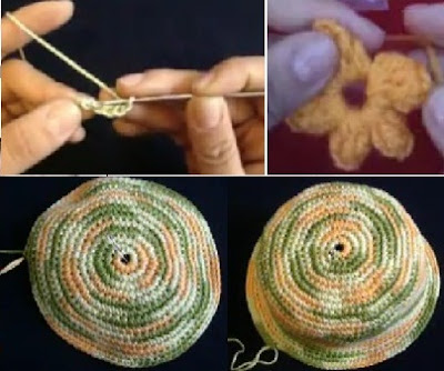 GORROS SOMBREROS HATS DE NIÑAS TEJIDOS A CROCHET GANCHILLO via www