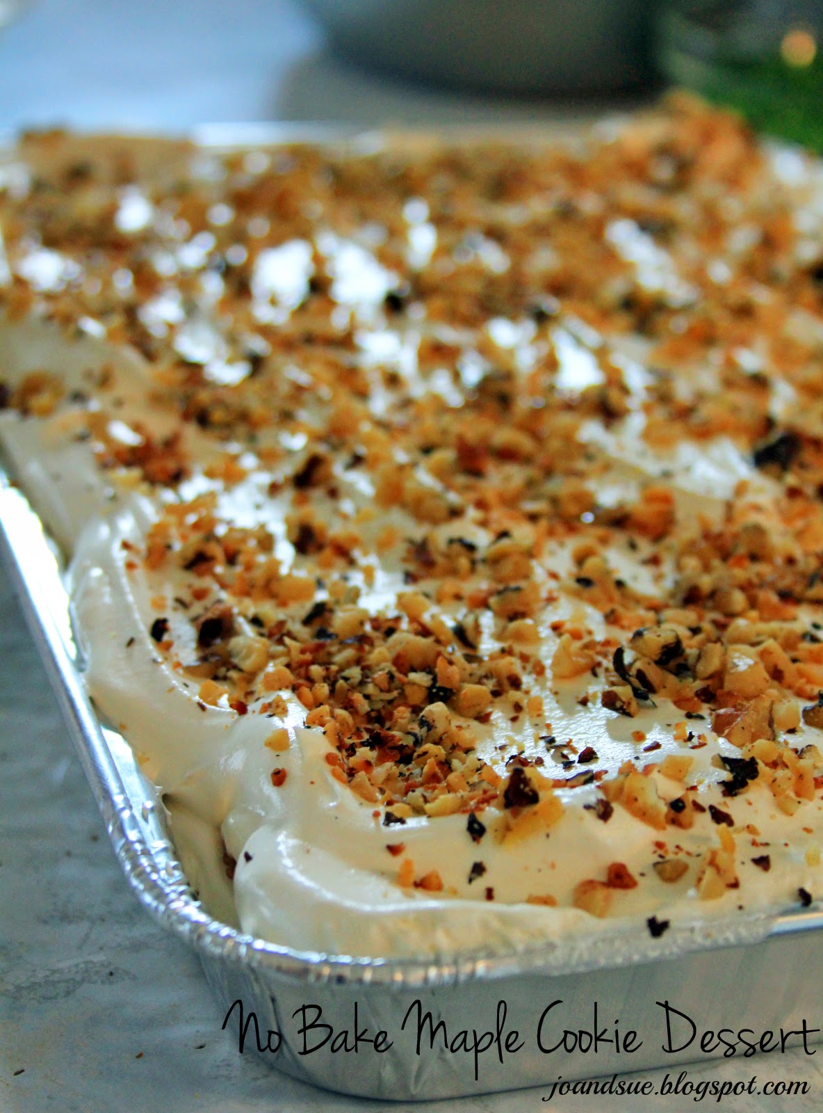 Jo and Sue No Bake Maple Cookie Dessert