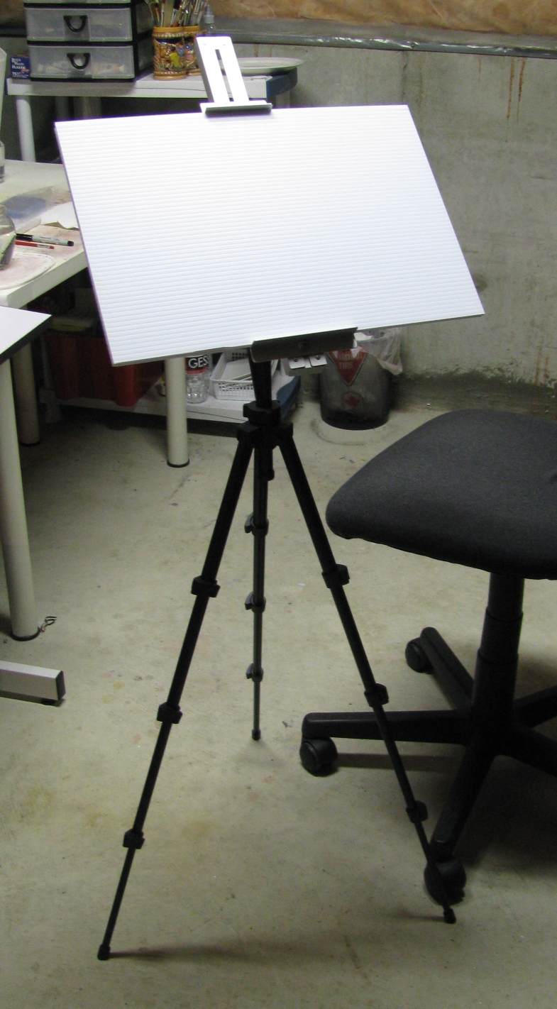 Blaga's watercolors Doityourself lightweight watercolor easel