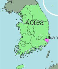Location of Ulsan