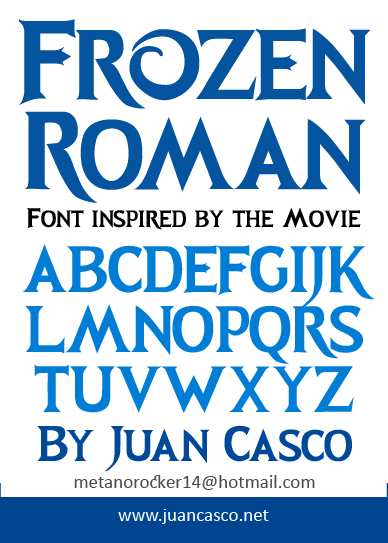 new font frozen roman font juan casco fonts frozen font free download