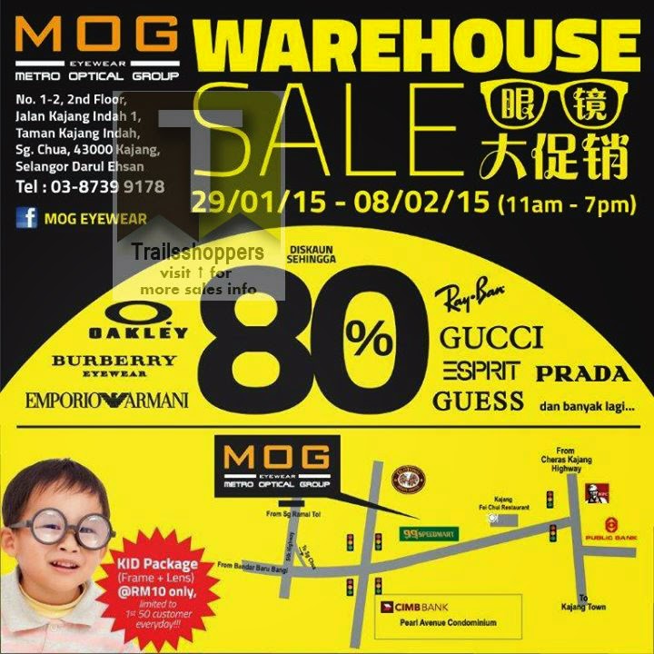 MOG Eyewear Warehouse Sale 29 JAN 8 FEB 2015 Online