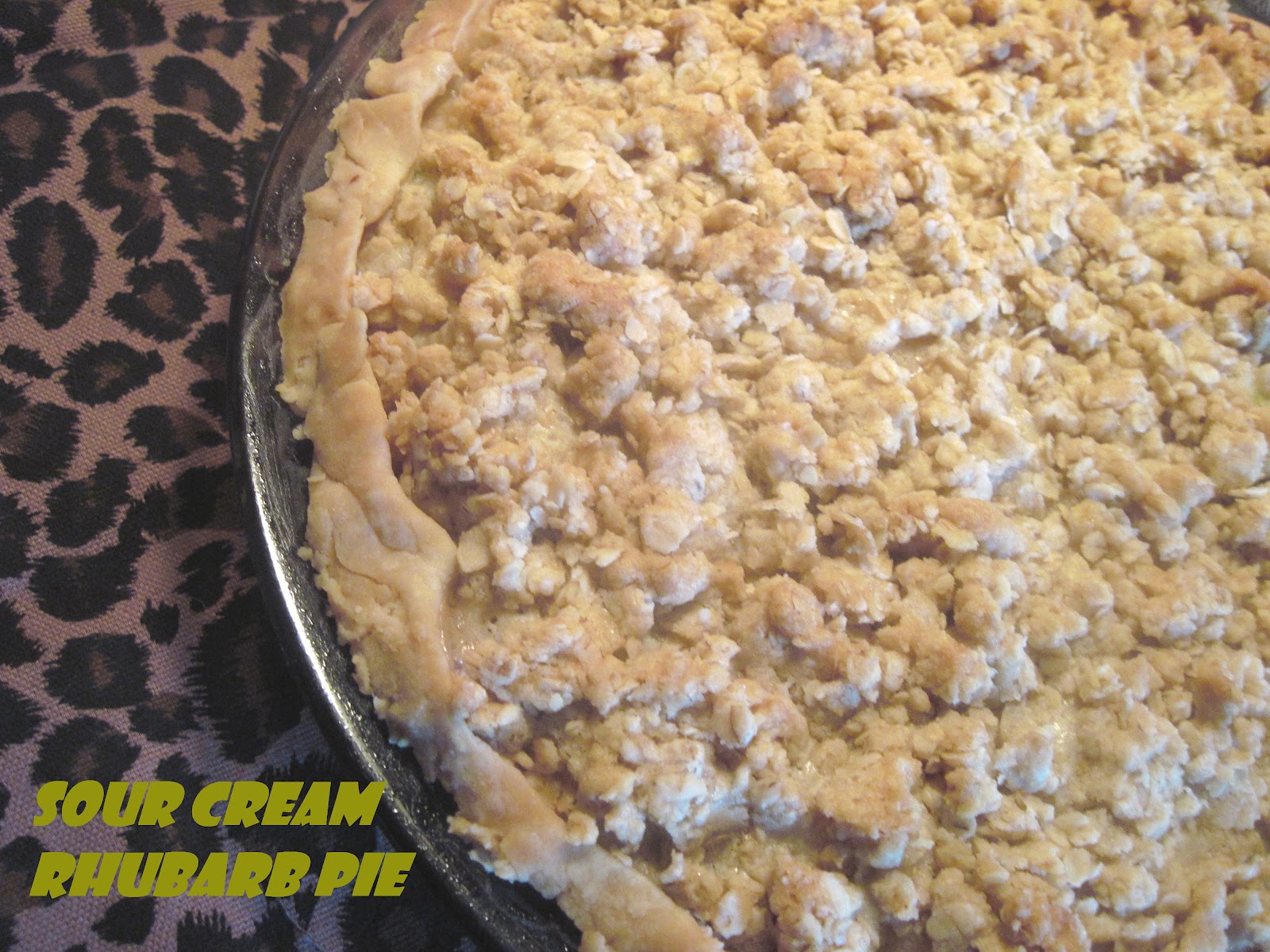The Better Baker Sour Cream Rhubarb Pie