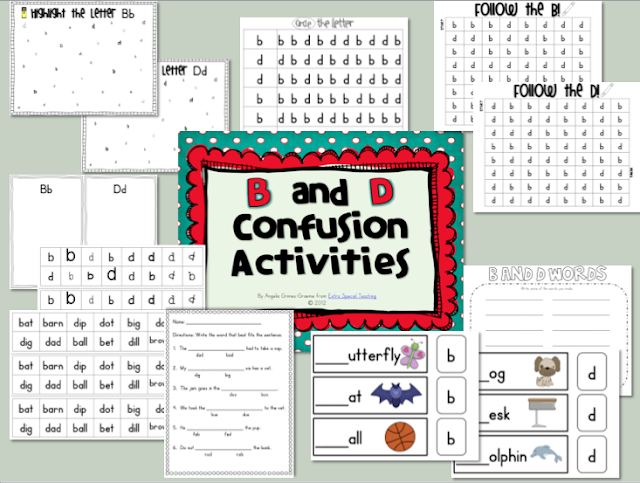 Extra Special Teaching B and D Confusion or Reversals (freebie)
