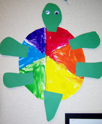 kindergarten wheel color projects turtles painted turtle colors activities lesson craft painting grow elementary lessons colour project rainbow crafts kids
