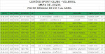 Jogos e Resultados do Fim de Semana de 2 e 3 de Abril