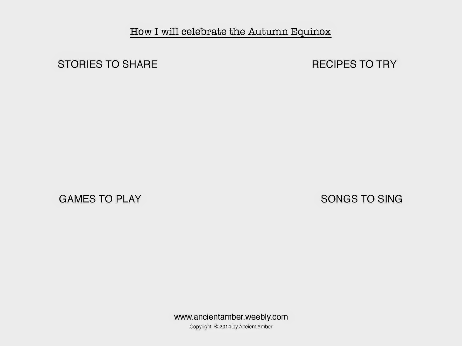 Autumn Equinox Coloring Page and Planning Sheet - Little Acorn Learning