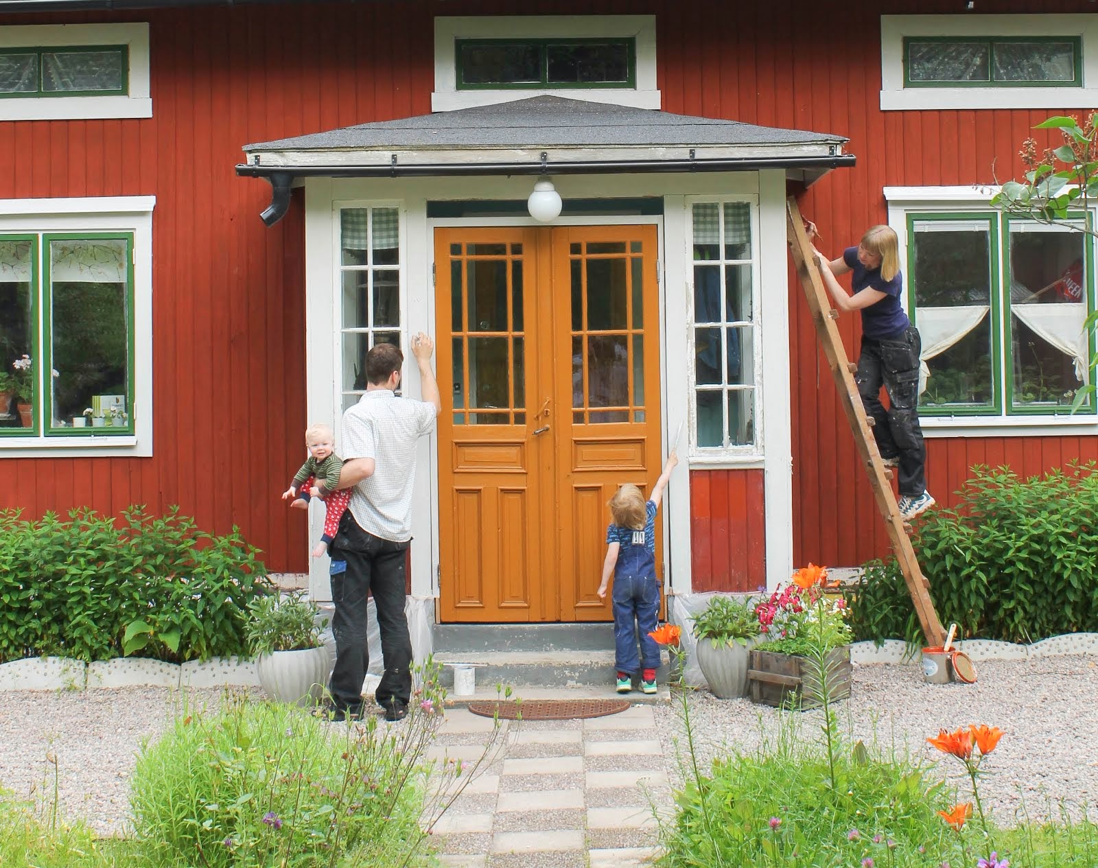 Småbarn och husrestaurering