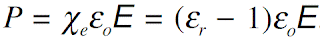 Clausius Mossotti Equation | Static relative Permittivity | Polarization of Dielectric Materials equation 2