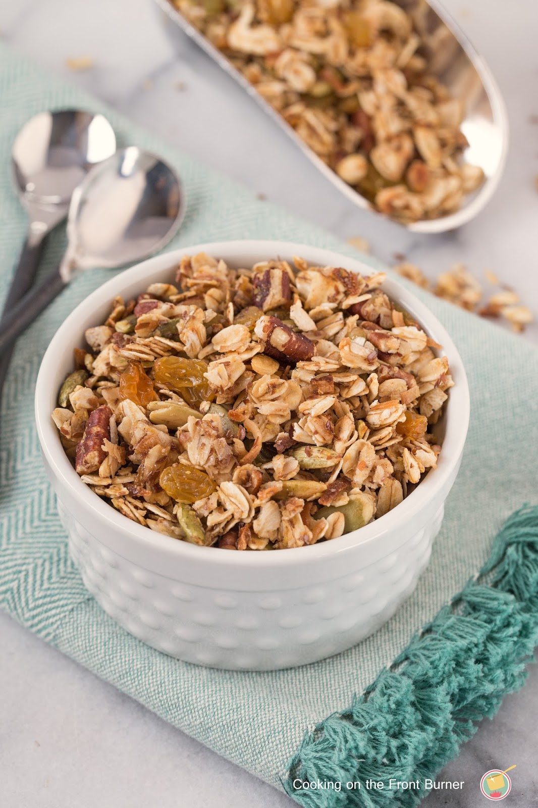 HOMEMADE HONEY GRANOLA Cooking on the Front Burner