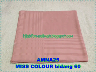 tudung MISS COLOUR bidang 60 plain