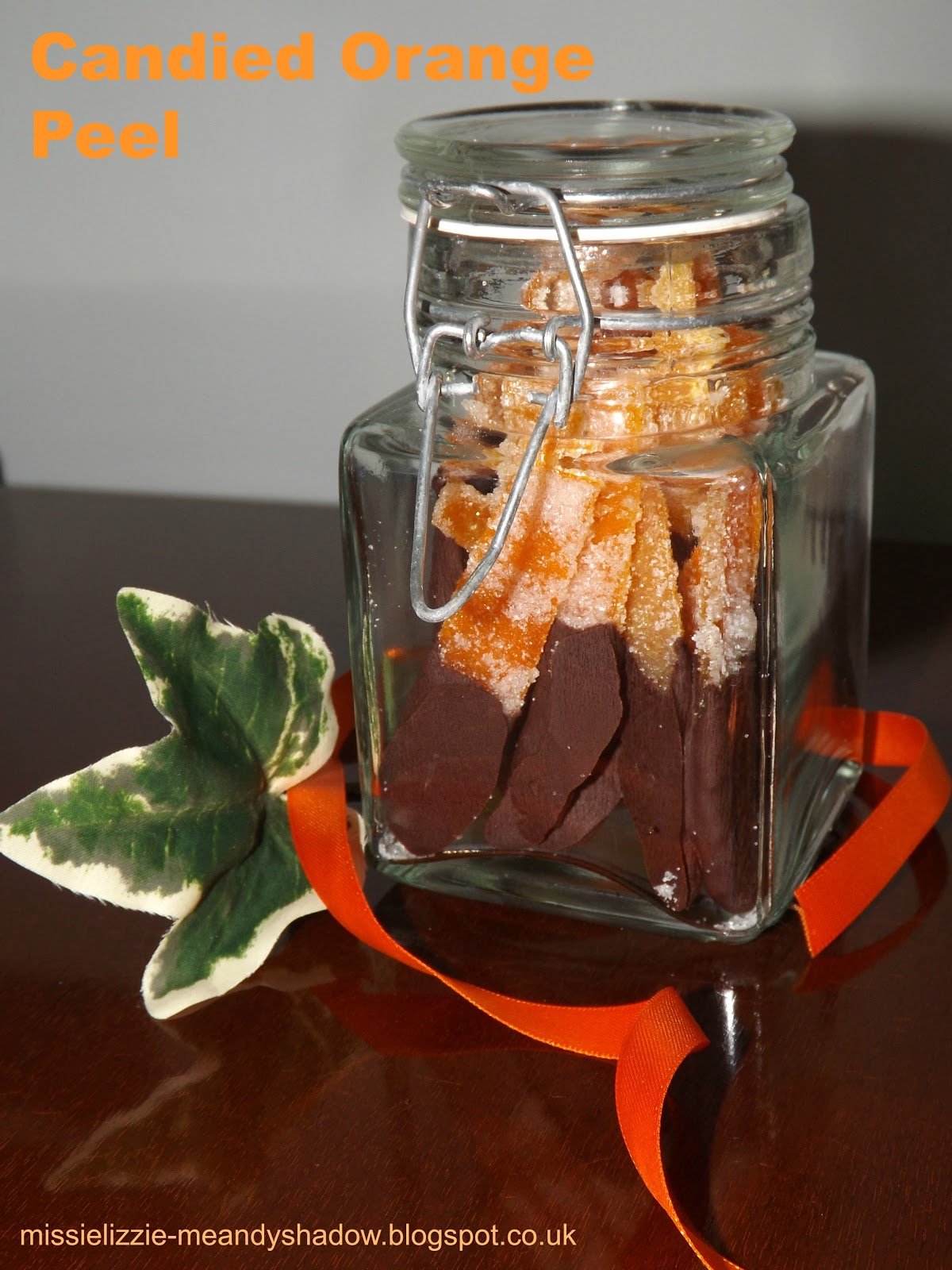 Me and my shadow Homemade Candied Orange Peel