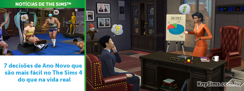 7 decisões de Ano Novo que são muito mais fácil no The Sims 4 do que na vida real - KnySims
