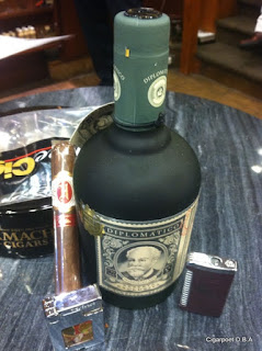 Venezuelan rum and cigar