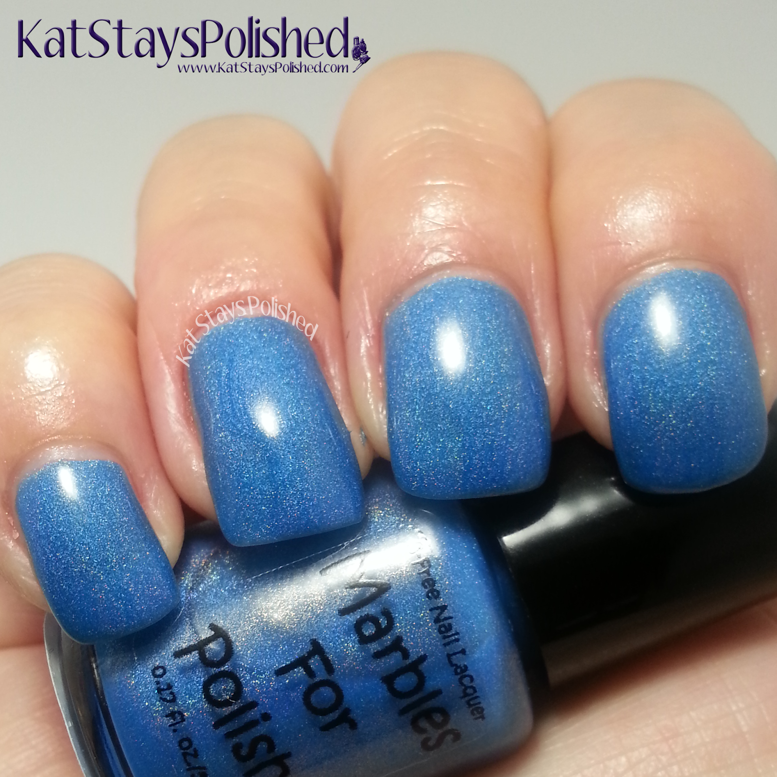 Marbles for Polish - Sweet Tooth Collection - Blue Razz Slush | Kat Stays Polished
