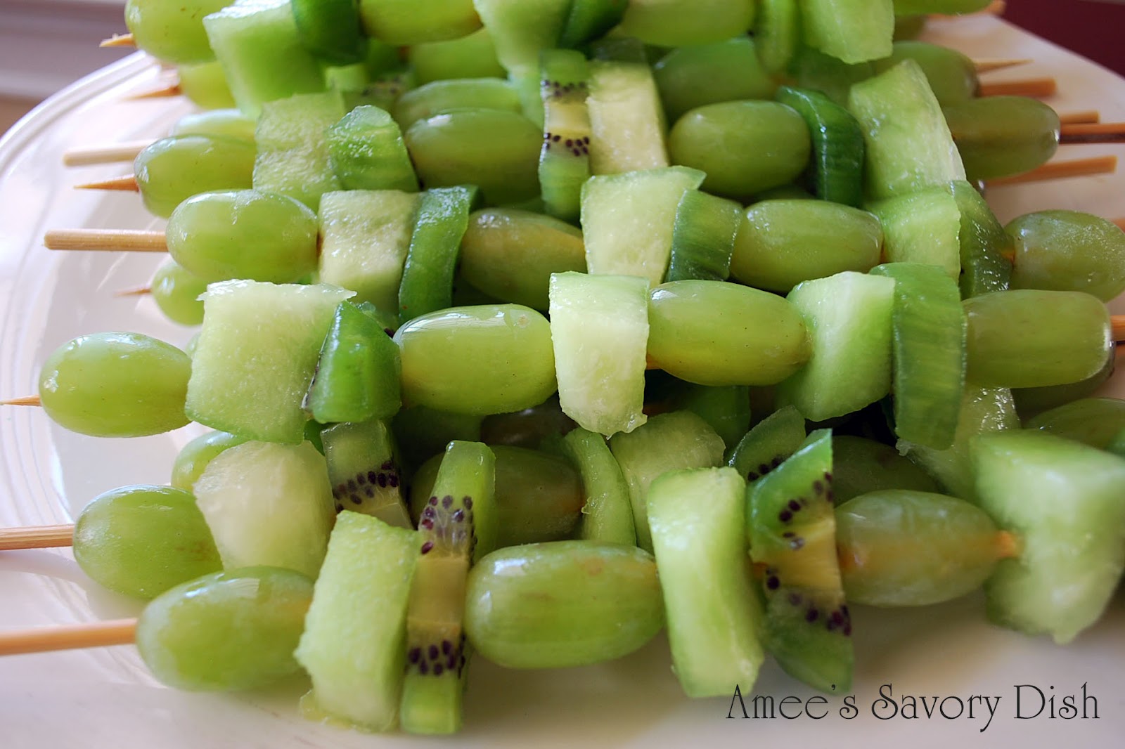 Easy Fresh Fruit Kabobs recipe Amee's Savory Dish
