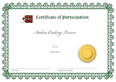 YOUR CERTFICATE of PARTECIPATION