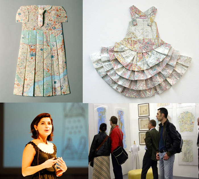 MAPEANDO ESTAMPAS_Elisabeth Lecourt_vestido de papel_vestidos de mapa_moda e arte