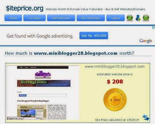 Mengetahui Harga Blog Harga Blok Kita