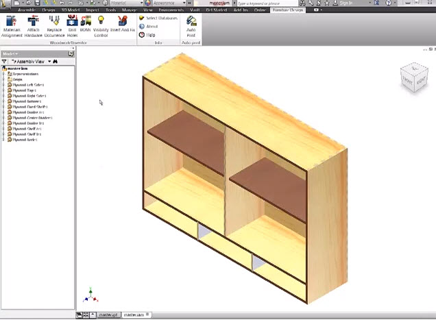 Video tutorial drawings furniture wood cabinet with 3D ... Video tutorial drawi