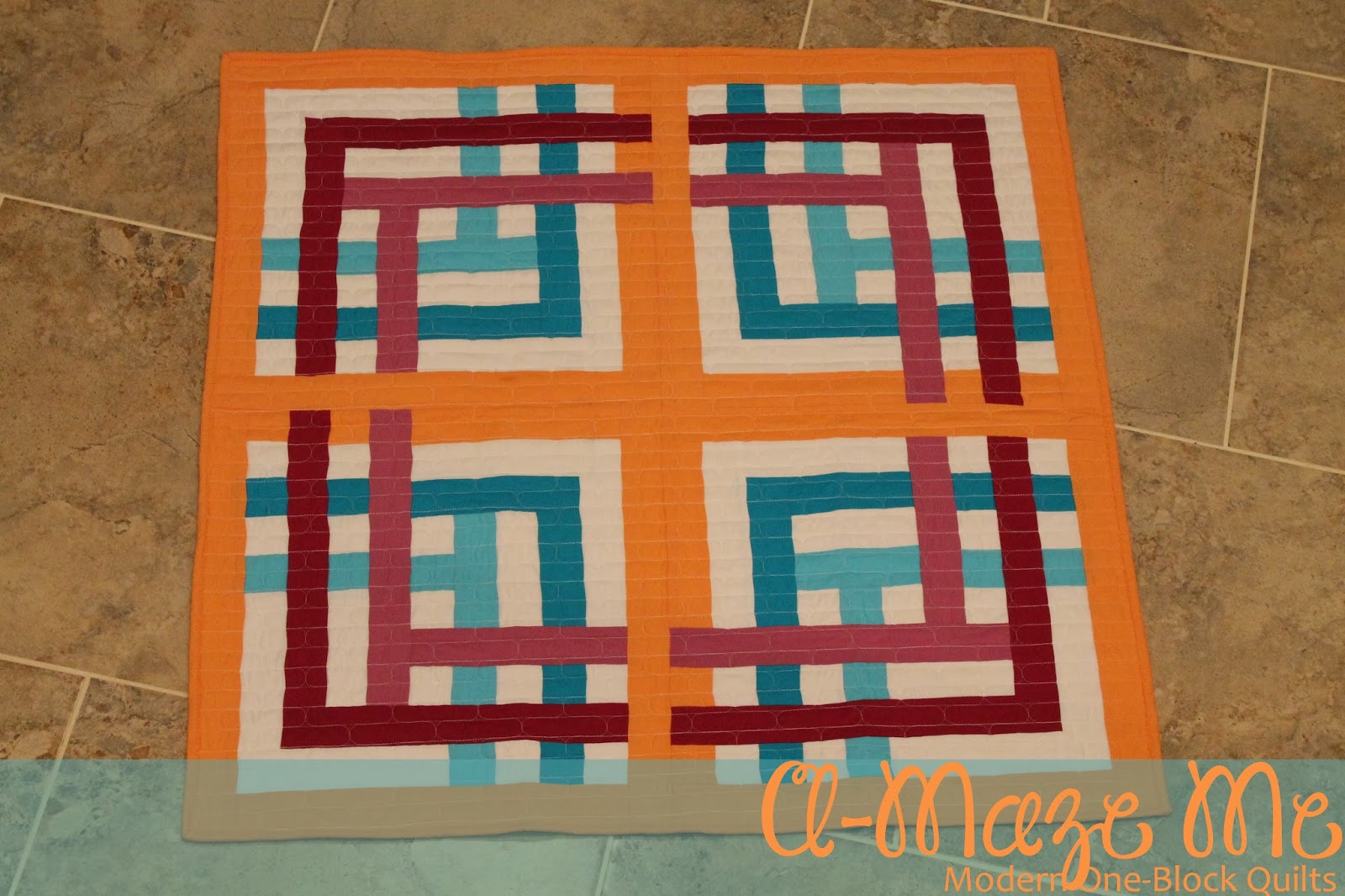 Piece N Quilt AMaze Me A Modern One Block Quilt