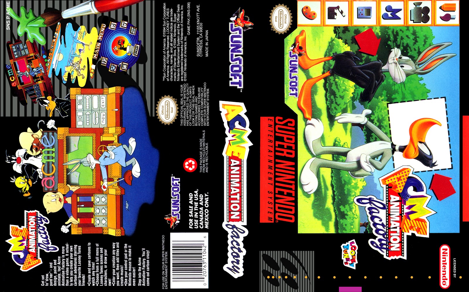 Gamer Labels ACME Animation Factory