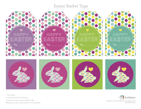 Roundup: 10 FREE Easter Printables - Easter Basket Tags