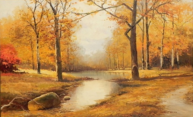 ART: AUTUMN SCENE, by Robert William Wood