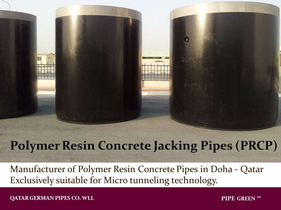 Qatar German Pipes Co (QGPC) Polymer Resin Concrete Jacking Pipes in Qatar
