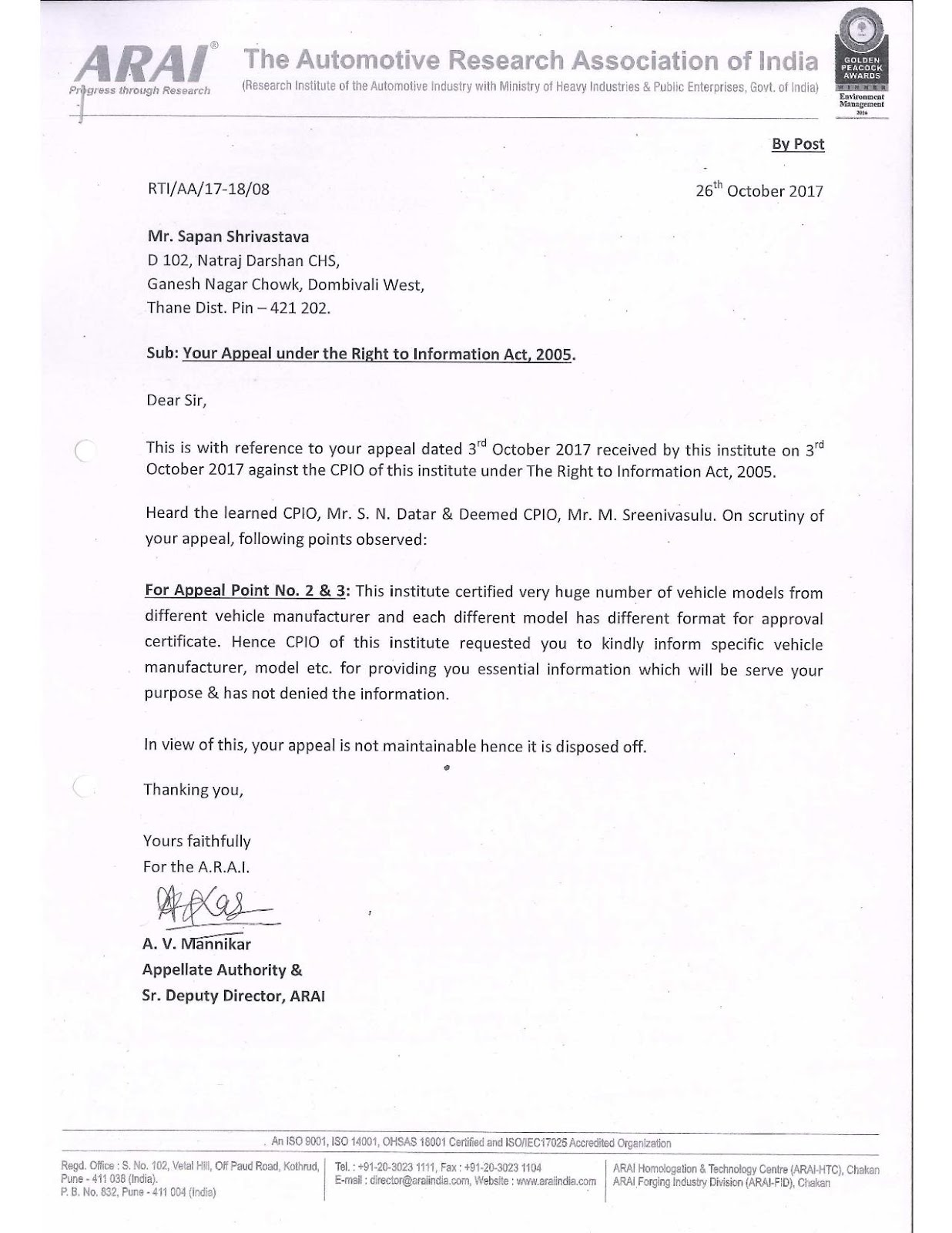 No Vehicles In India Approved By ARAI vehicle regulator Pune!