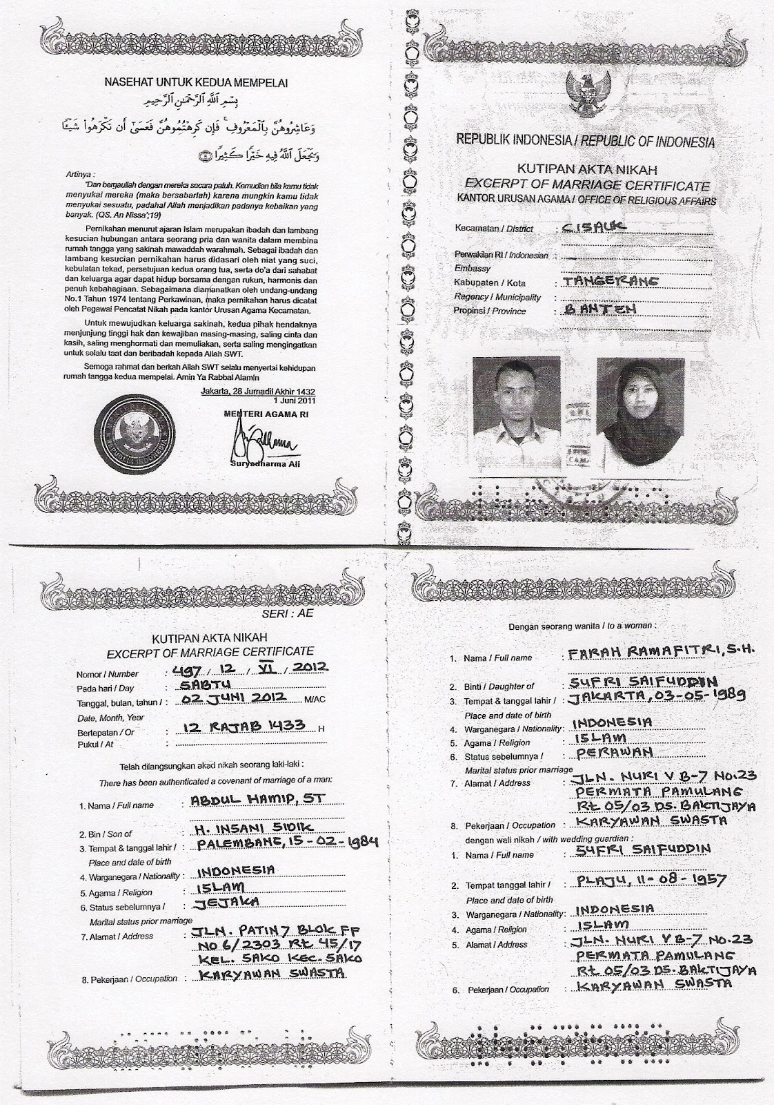 Letak Nomor Akta Nikah Kosong - IMAGESEE