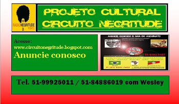 GSNRS E PARCEIRO DO PROJETO NEGRITUDE!!!