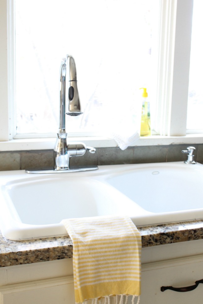 A New Sink and Faucet And how to shine up a porcelain sink The Wicker House