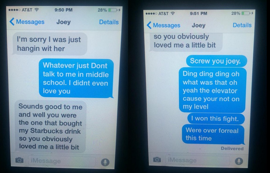 11 year old girl dumps cheating boyfriend texts goes viral letter to a cheater