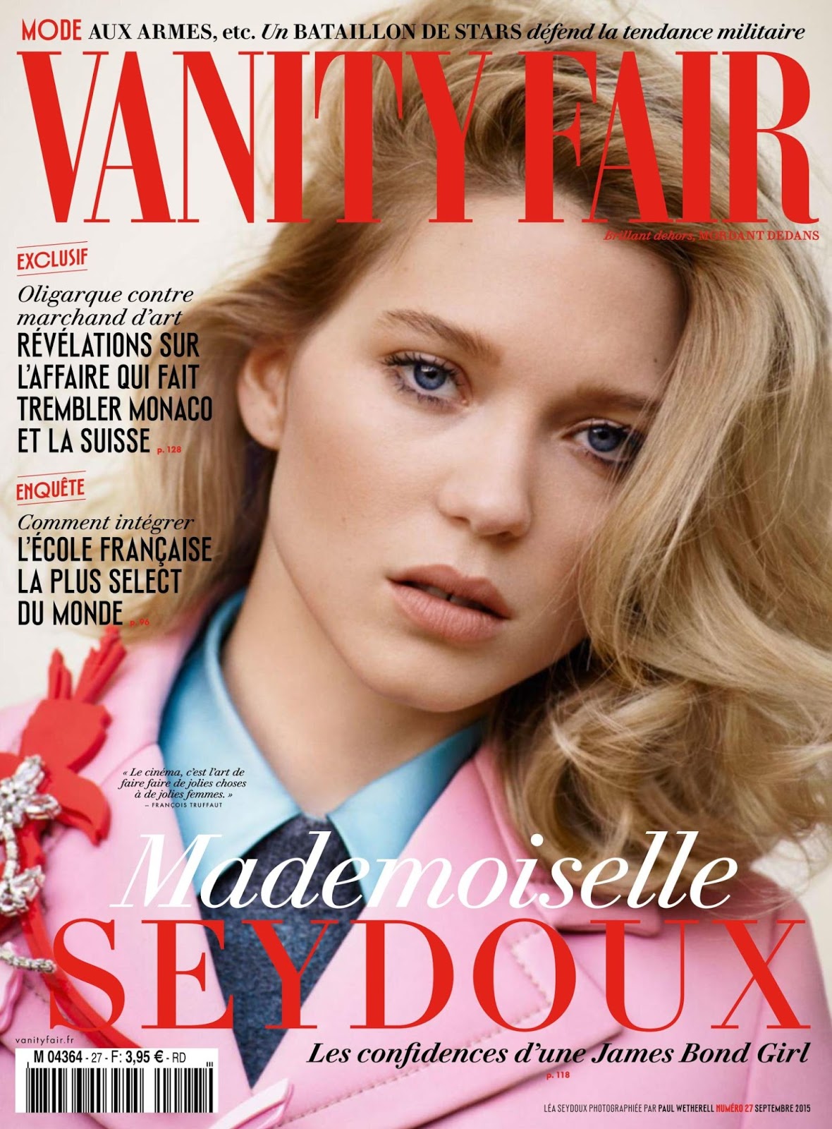 Duchess Dior: Lea Seydoux by Paul Wetherell for Vanity Fair France