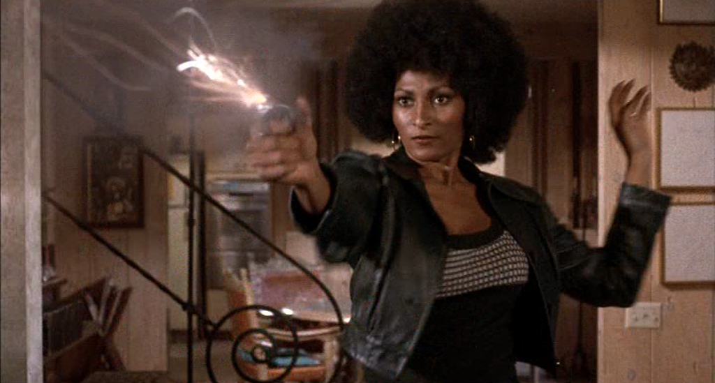 I want you to suffer - Pam Grier makes her point in FOXY BROWN (1974) .