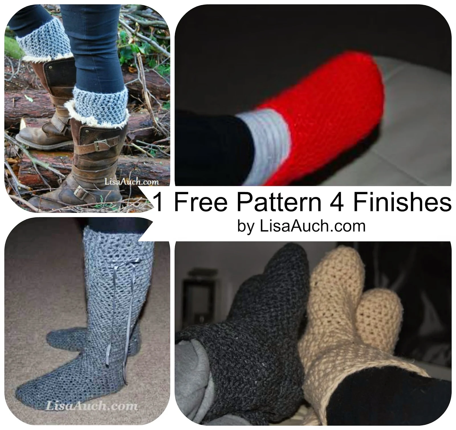 FREE Easy Crochet Slipper Patterns