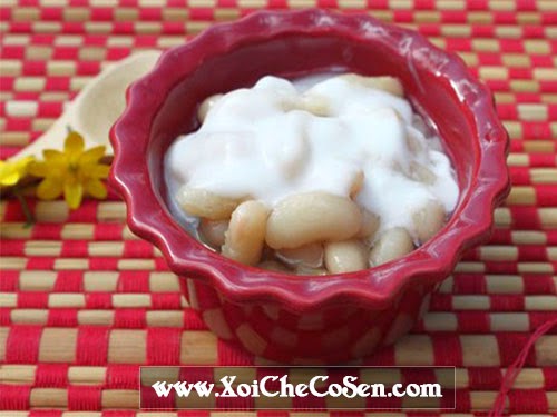 Bùi bùi chè đậu trắng nước cốt dừa Bùi bùi chè đậu trắng nước cốt dừa