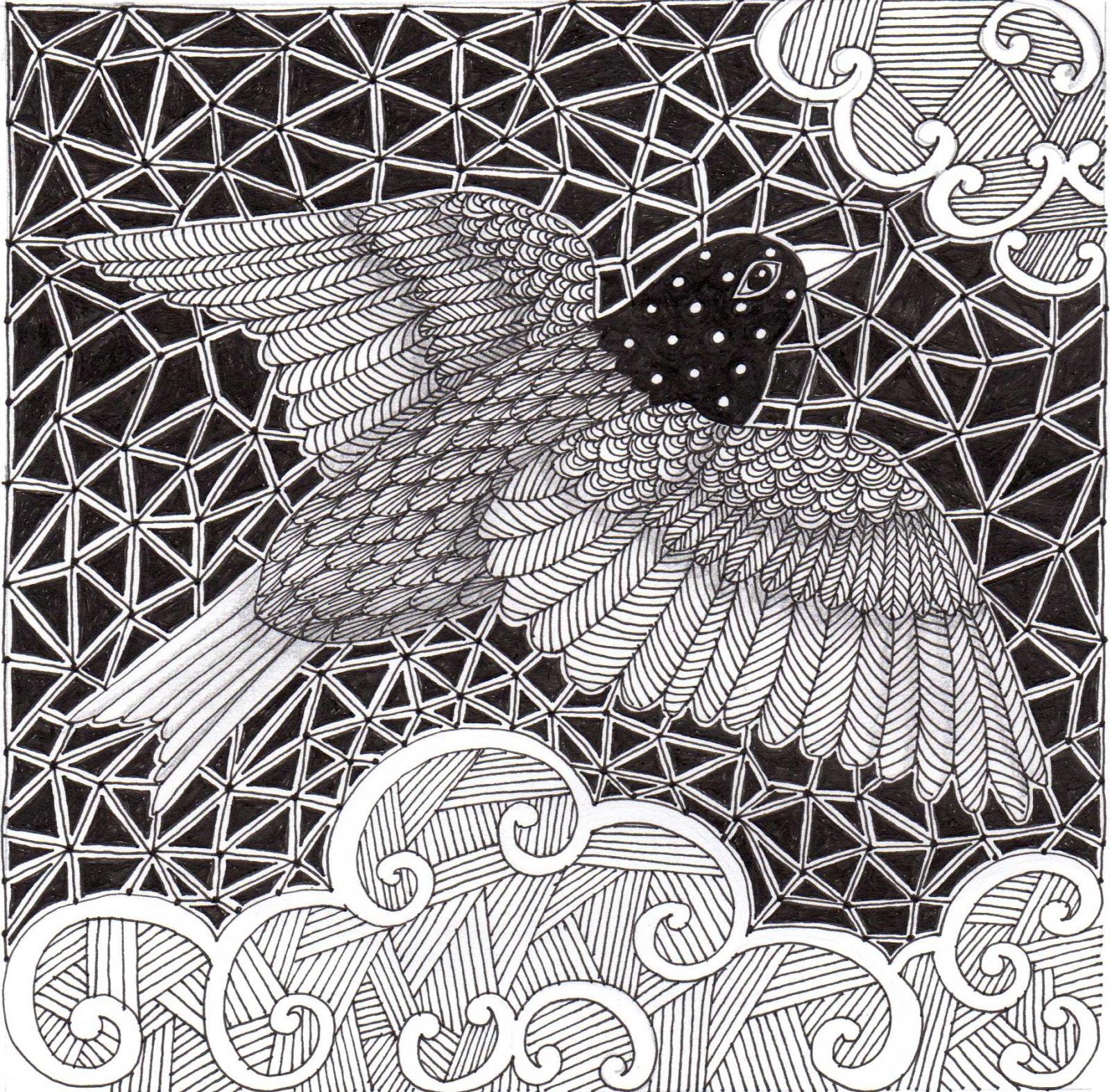 Banar Designs Baby birds and Zentangle birds
