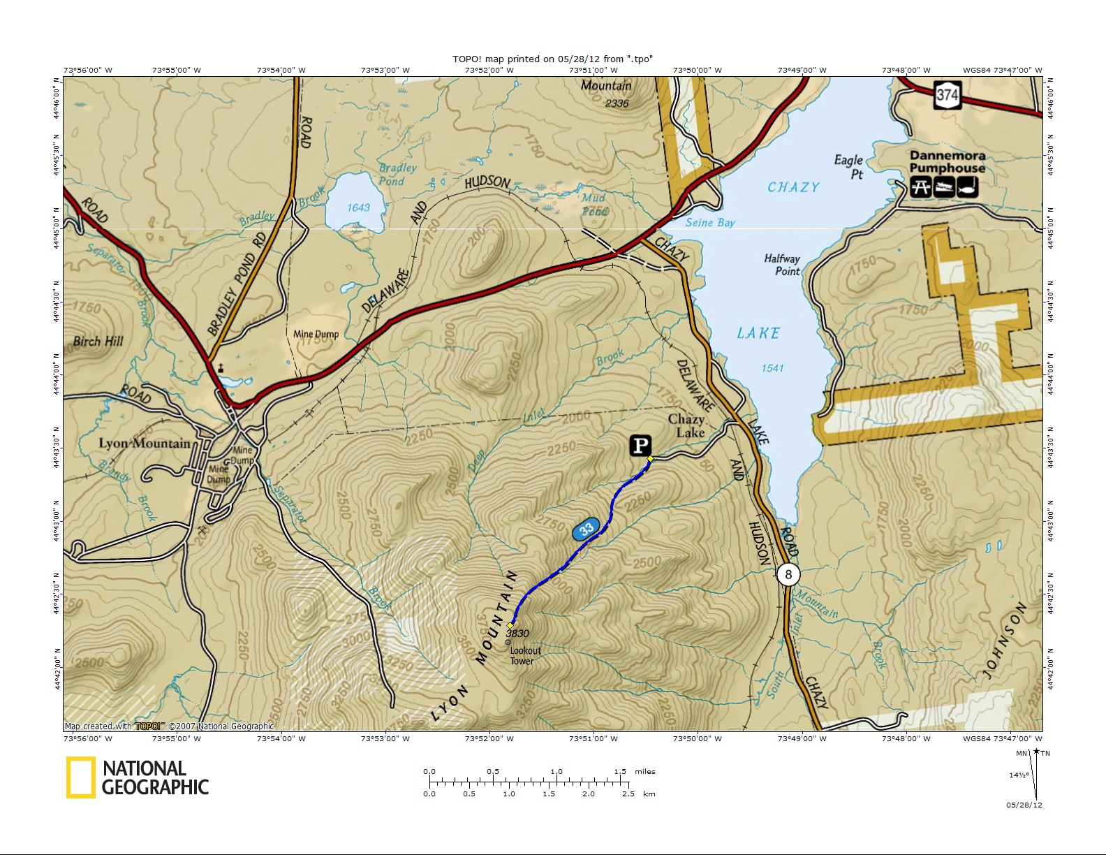 Off on Adventure Lyon Mountain 5/26/12