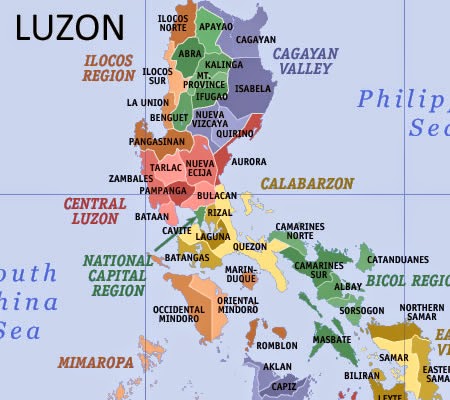 luzon provinces regions list number philippines total