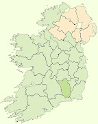 Republic of Ireland (green) and Northern Ireland (peach) map of ireland counties of 