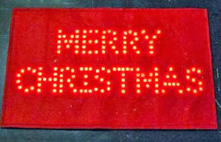 Tapetes personalizados de natal Tapete luminoso para natal