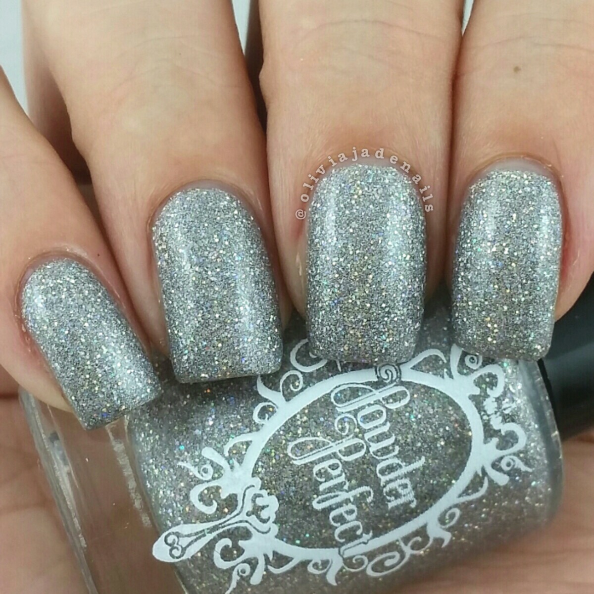 Powder Perfect Fallen Star swatched by Olivia Jade Nails