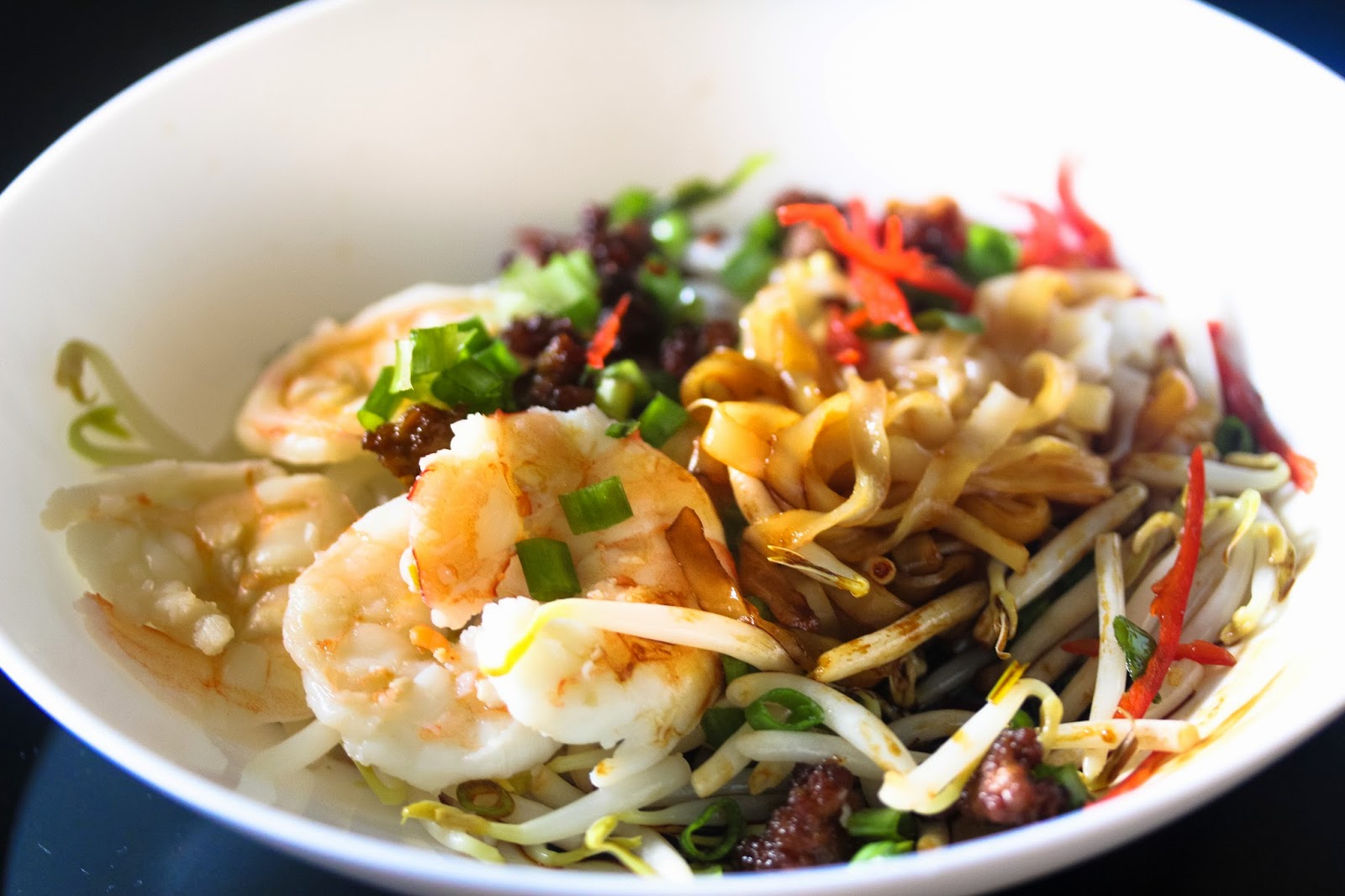 Dry Hor Fun (flat rice noodles) with Minced Pork The Food Canon