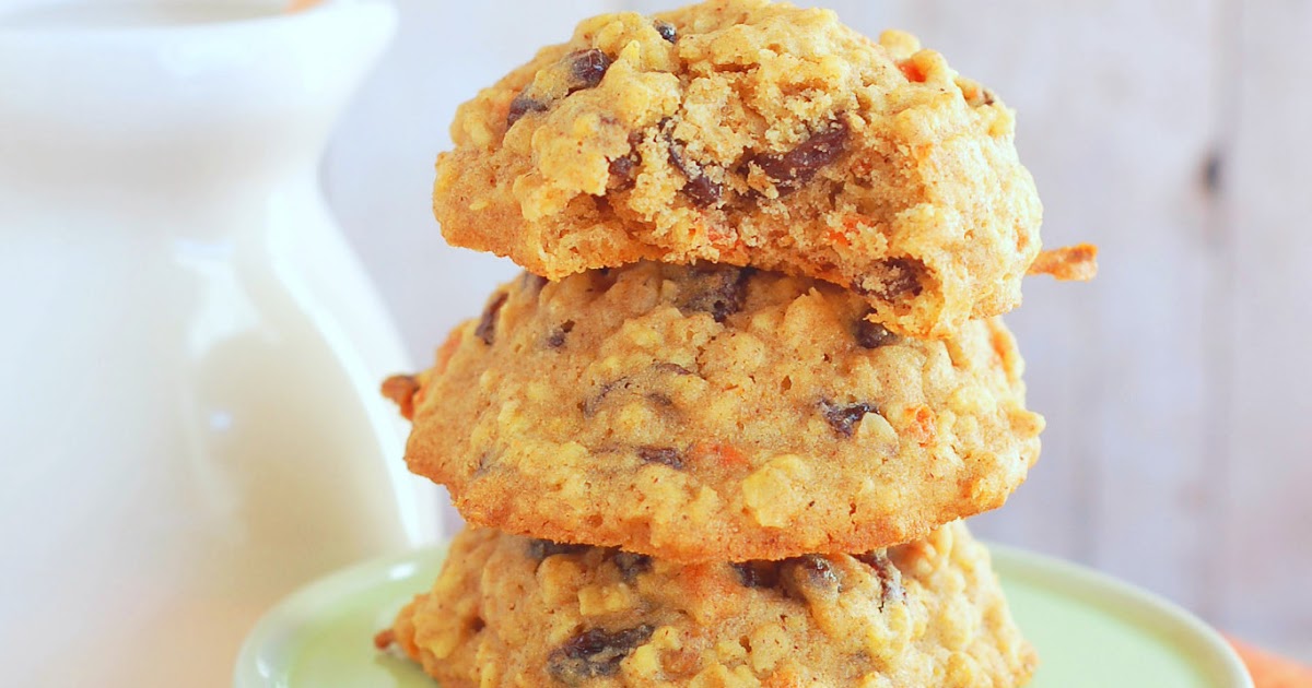 The Sweet Chick Honey Carrot Oatmeal Raisin Cookies