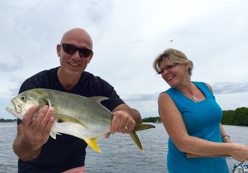 Happy Couple with Jack Crevalle